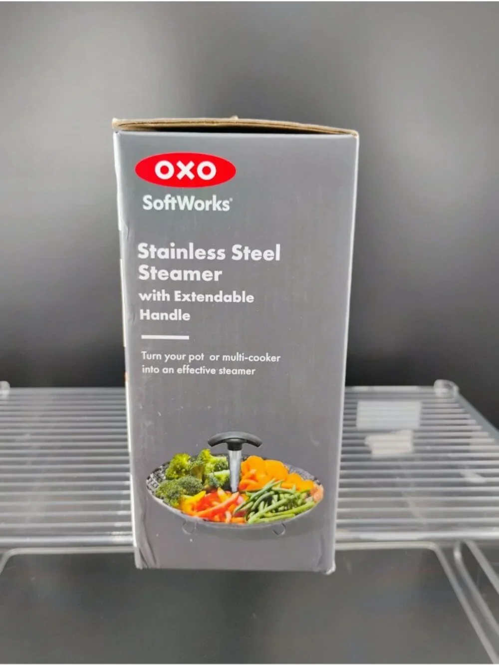 Oxo SoftWorks Stainless Steel Steamer With Extendable Handle